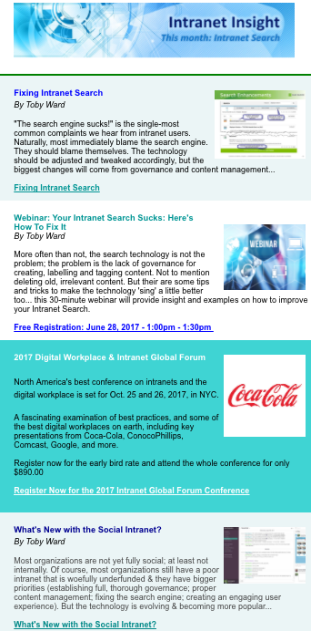 Intranet Insight Newsletter